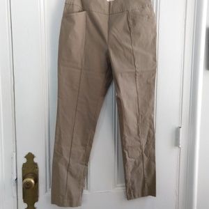 Chicos So Slimming Khaki Pull On Pants Size 1
